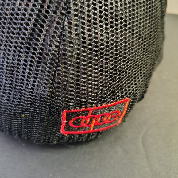 Pabst Blue Ribbon Hat Cap Snap Back Black White DOPE Mesh Trucker Ball Mens - Picture 3 of 15